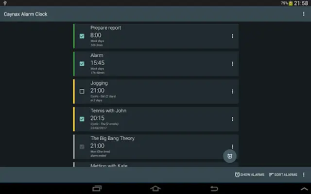 Caynax Alarm Clock android App screenshot 0