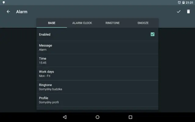 Caynax Alarm Clock android App screenshot 1